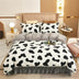 Light Luxury Thickened Milk Fleece Warm Bed Sheet Set