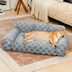 Checkered Fluffy Removable Orthopedic Dog Bolster Bed – CozyNest