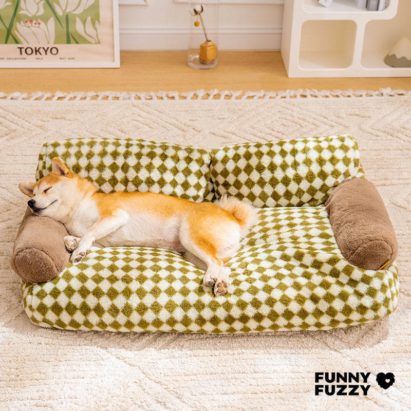 Vintage Leisure Diamond Hunde- und Katzensofa