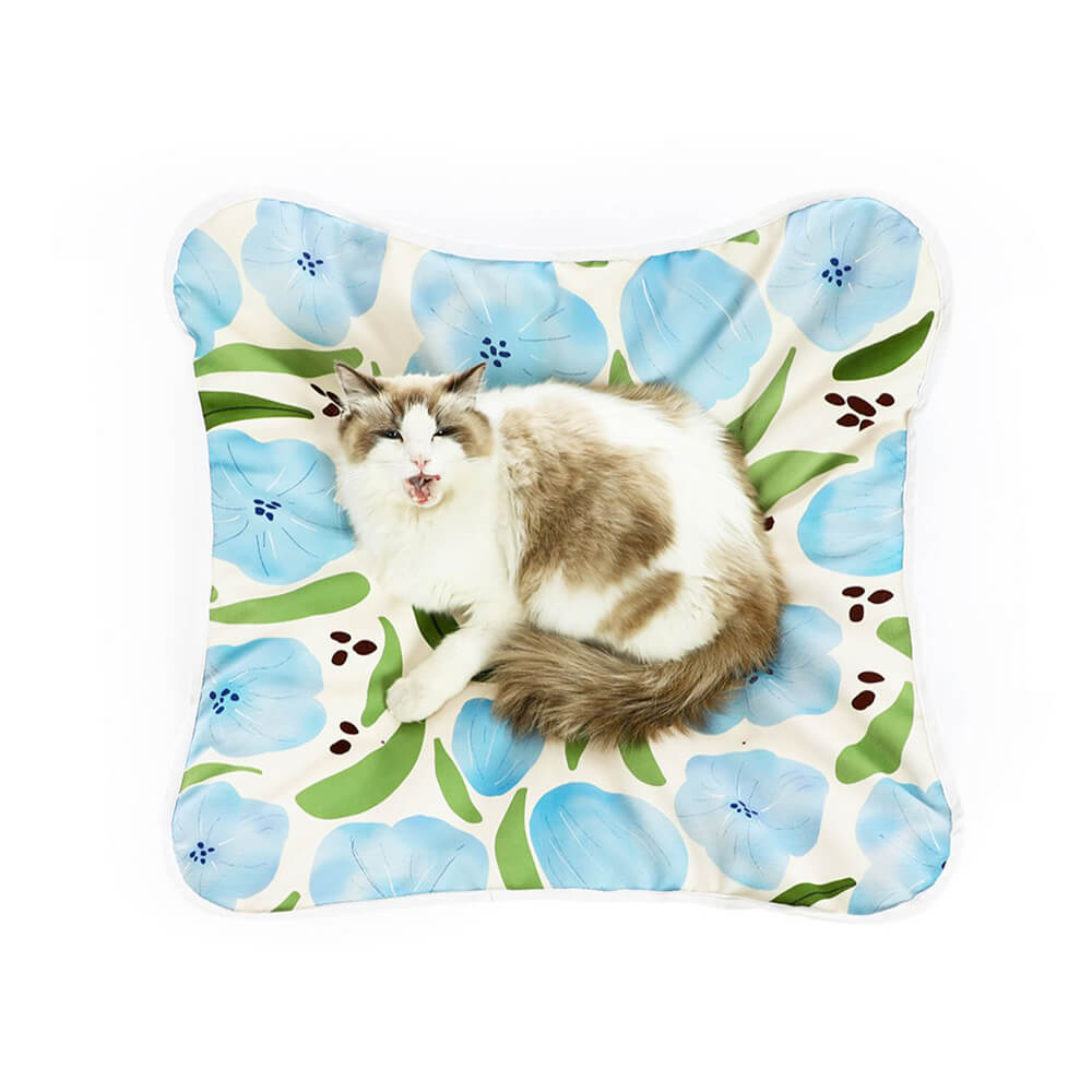 Floral Moisture-Proof Foldable Cat & Dog Camping Bed