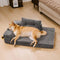 Corduroy Anti-Scratch Removable Orthopedic Dog Bed with Pillow - ComfySofa