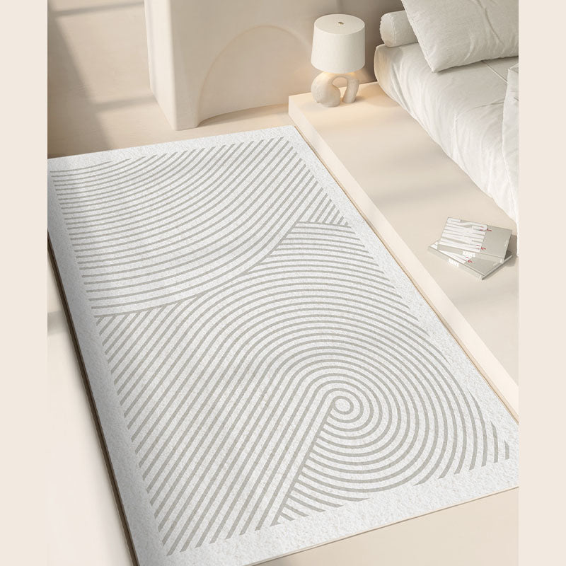 Tapis de salon aux lignes géométriques modernes, imperméable, pour animaux de compagnie