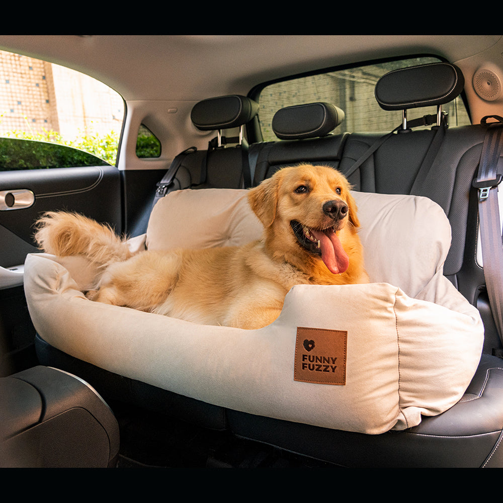 <tc>Asiento de coche para perros, asiento trasero protector para viaje - mediano y grande</tc>