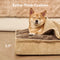 Fluffy Warm Detachable Orthopedic Dog Bed- Checker Cocoon