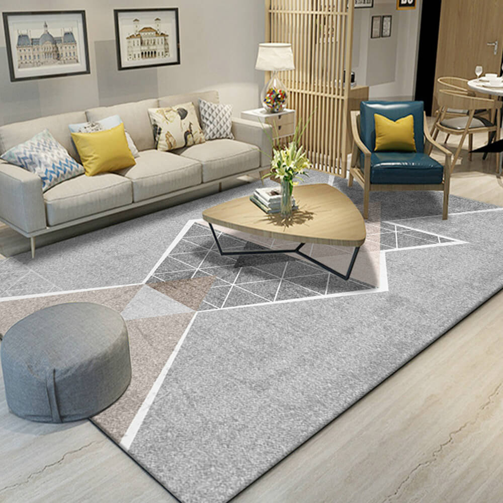 Tapis pour animaux de compagnie de salon minimaliste chic avec un design unique