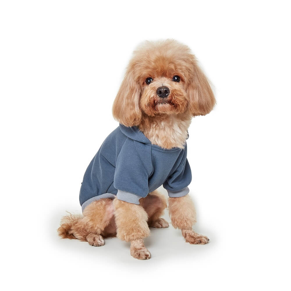 Cozy Solid Color Dog Hoodie – Available in Four Colors