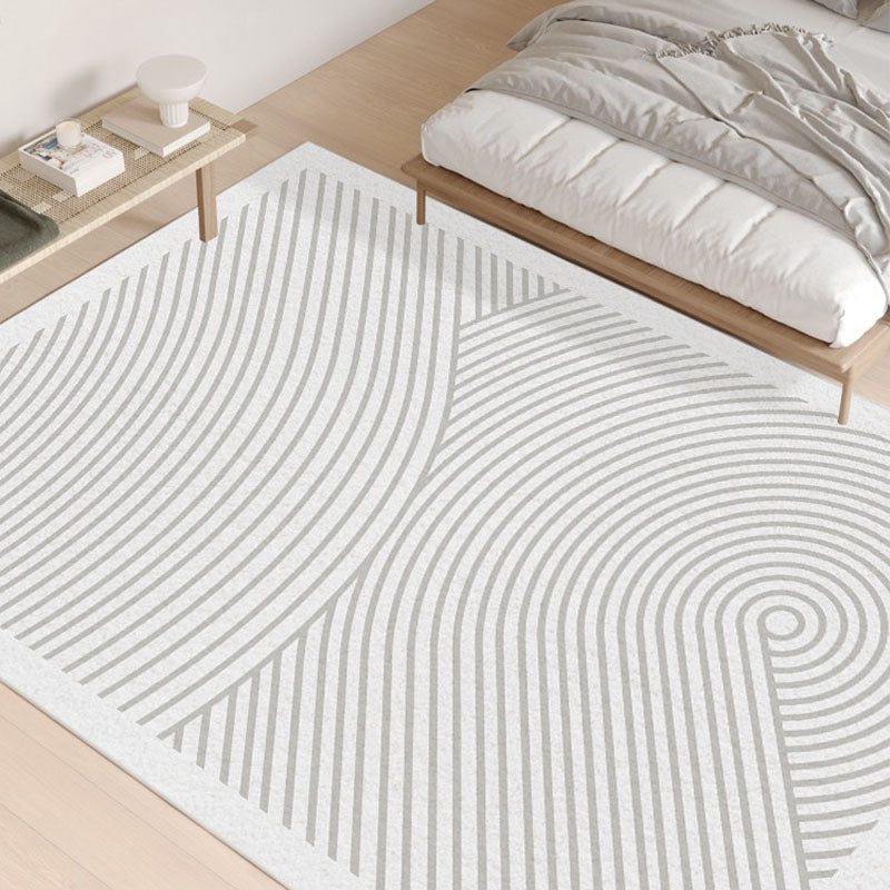 Tapis de salon aux lignes géométriques modernes, imperméable, pour animaux de compagnie