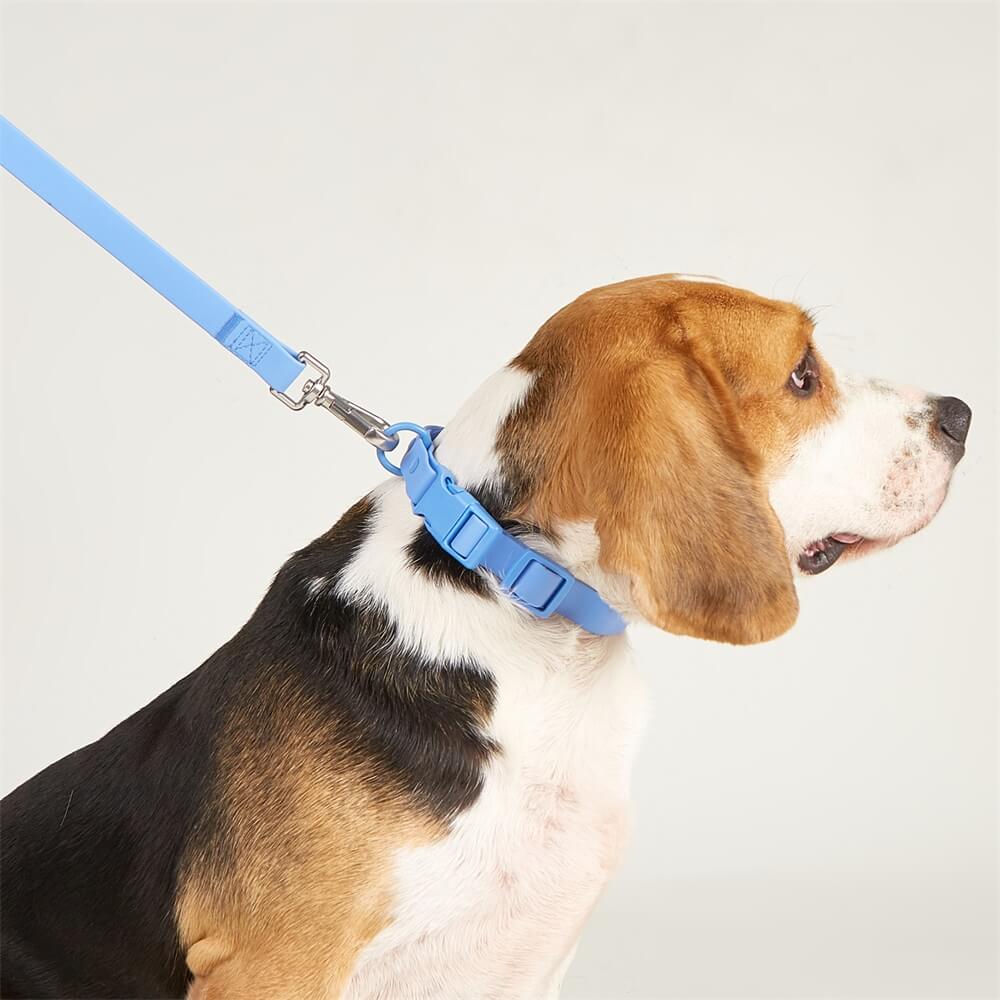 PVC Waterproof Durable Pet Accessories Adjustable Collar - Customizable Colors