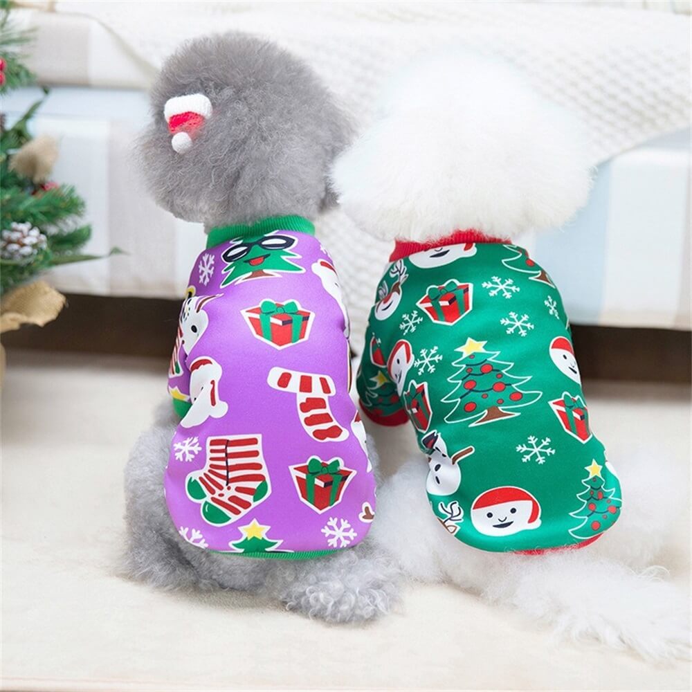 Chemise de Noël pour chien bonhomme de neige – Festive et amusante pour les vacances