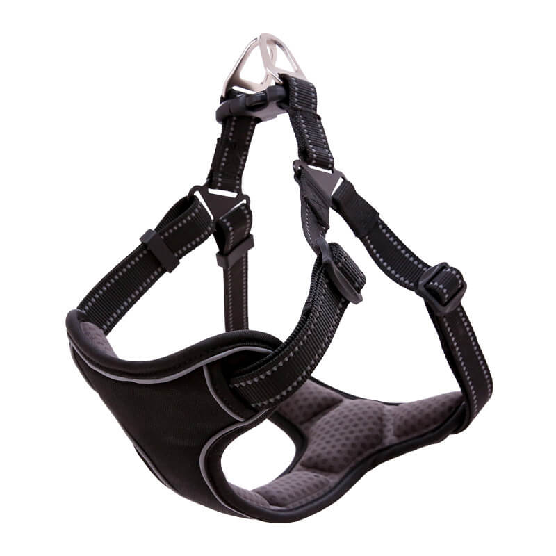 Adjustable Anti-Pull Breathable Dog Harness with Hands-Free Leash