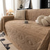Bowknot Jacquard Plush Multifunctional Sofa Blanket Couch Cover