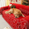 Christmas Decoration Chenille Wear-Resistant Sofa Blanket Couch Cover