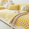 Classic Checkerboard Plush Comfortable Scratch-Resistant Non-Slip Couch Cover
