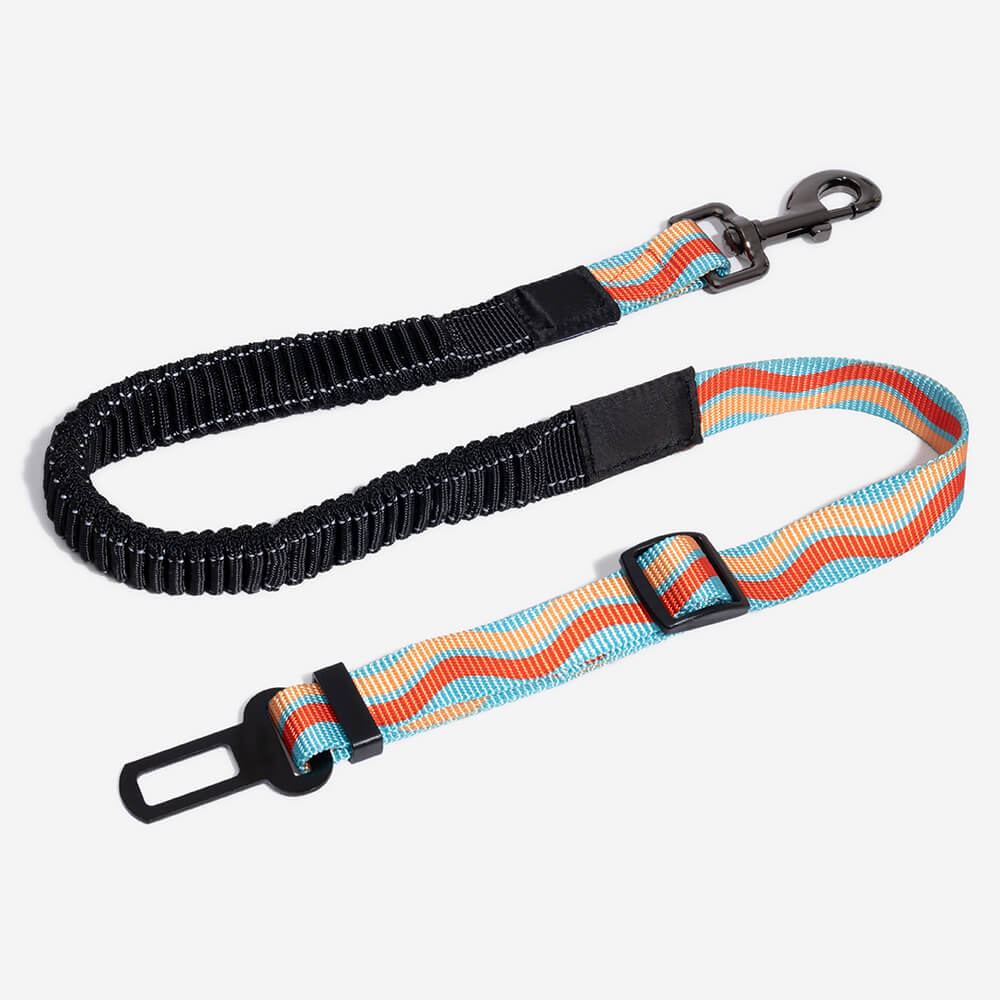 Ceinture de sécurité de voiture d'accessoires de chien frais réglables de tampon coloré