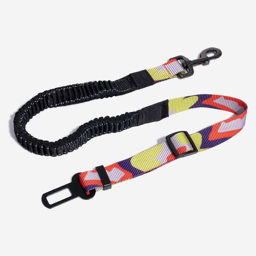 Colorful Buffer Adjustable Cool Dog Accessories Car Seat Belt