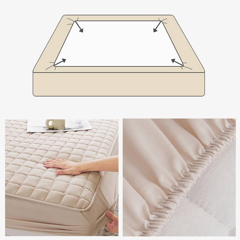 Housse de protection de matelas imperméable à enveloppe confortable