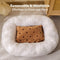 Cookie Plush Winter Warm Cozy Deep Sleep Dog Bed