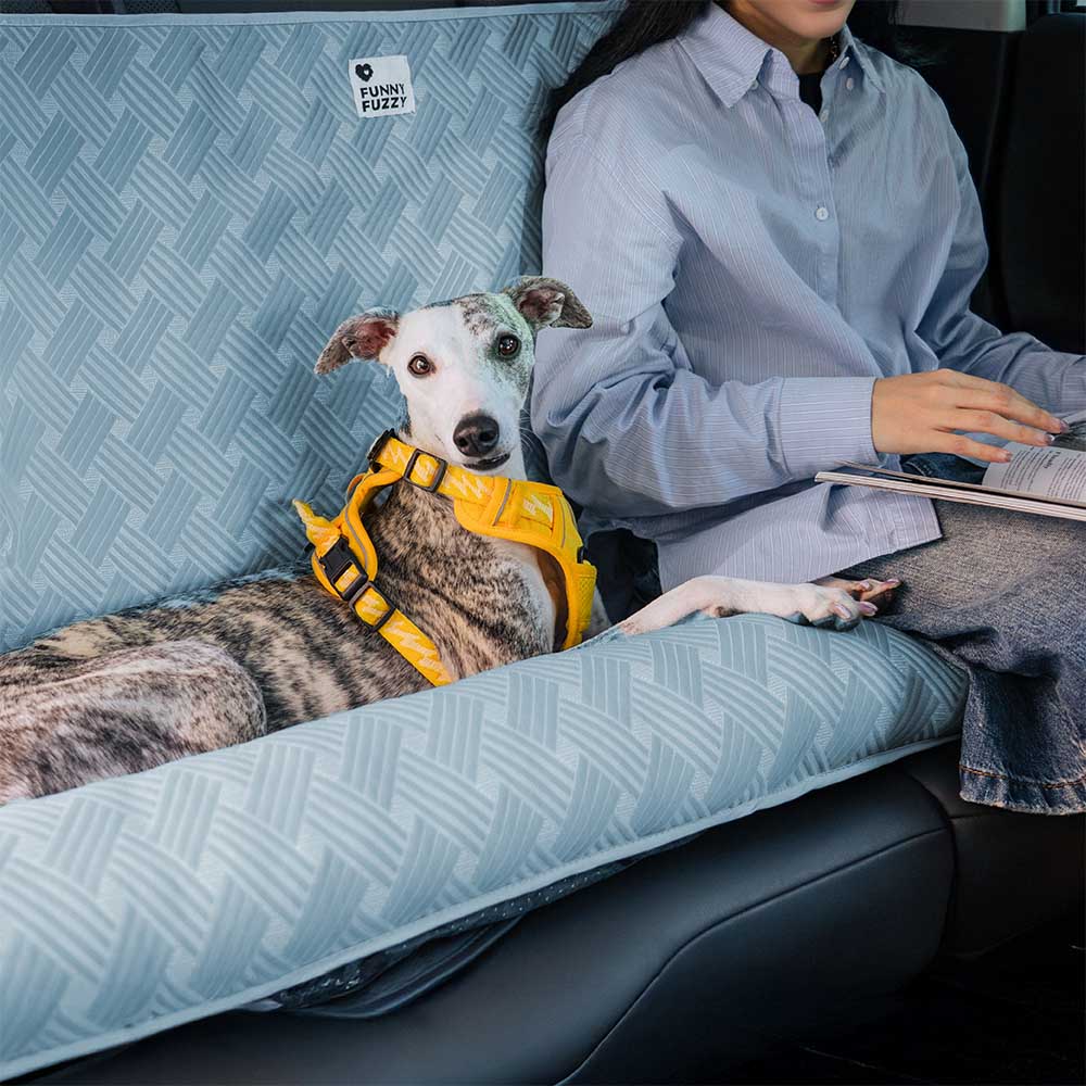 Cooling Travel Bolster Safety Back Seat Large Dog Car Seat Bed - Chill Rover