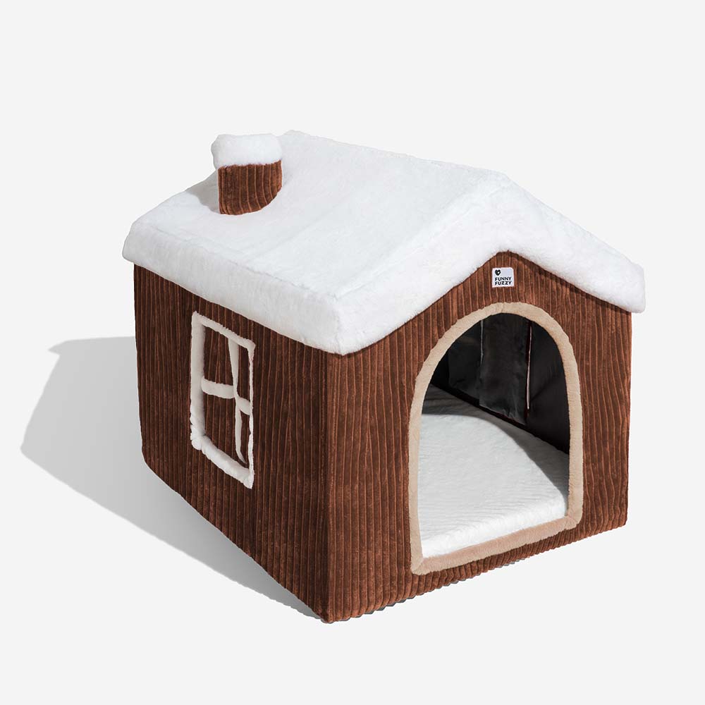 Maison de neige de Noël Chaleur confortable Grande niche pour chien