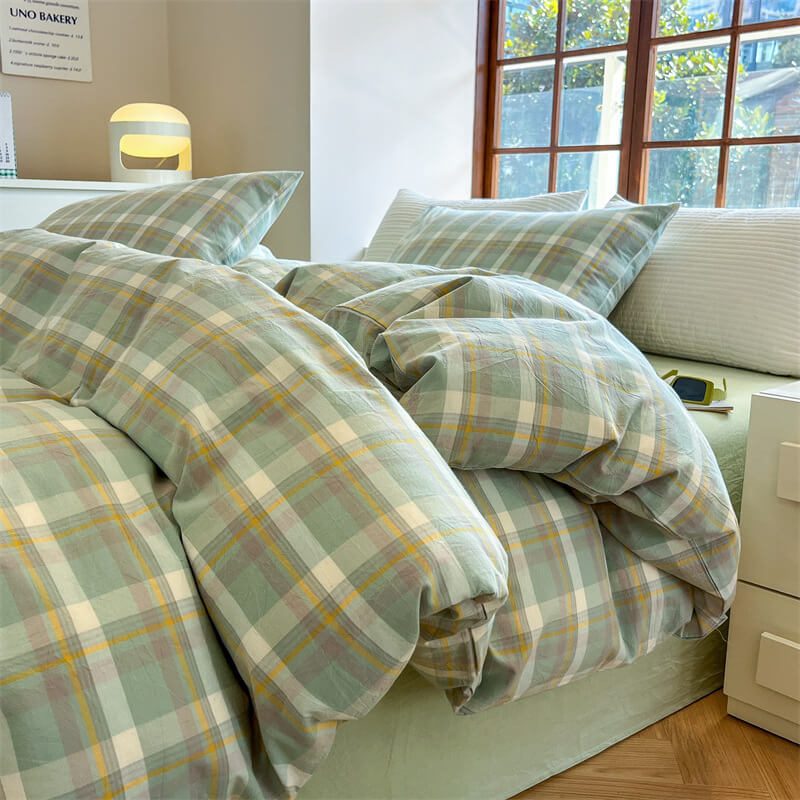 Cozy Classic Plaid Dreams All-Season Comfort Soft Bed Sheet Set