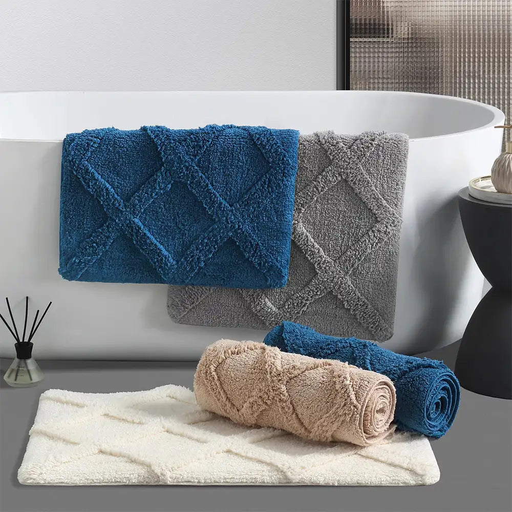 Diamond Plush Thick Absorbent Washable Non-Slip Carpet