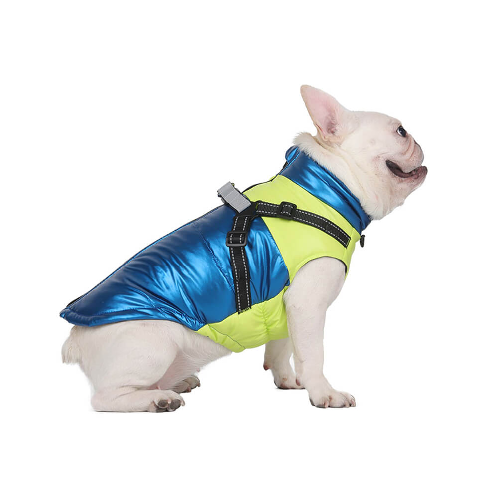 Schicke, reflektierende, wasserdichte, sichere, warme Hundejacke mit verstellbarer Passform