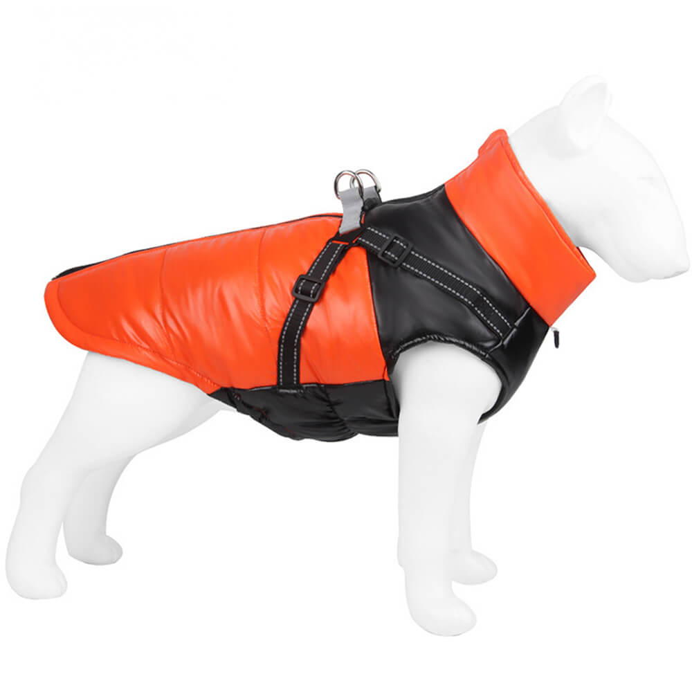 Schicke, reflektierende, wasserdichte, sichere, warme Hundejacke mit verstellbarer Passform