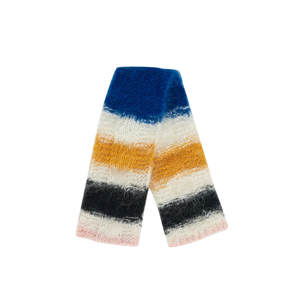 Colorful Soft Mohair Warm Knitted Dog Scarf