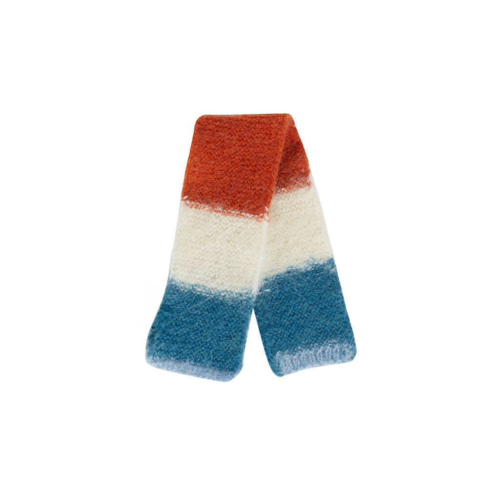 Colorful Soft Mohair Warm Knitted Dog Scarf