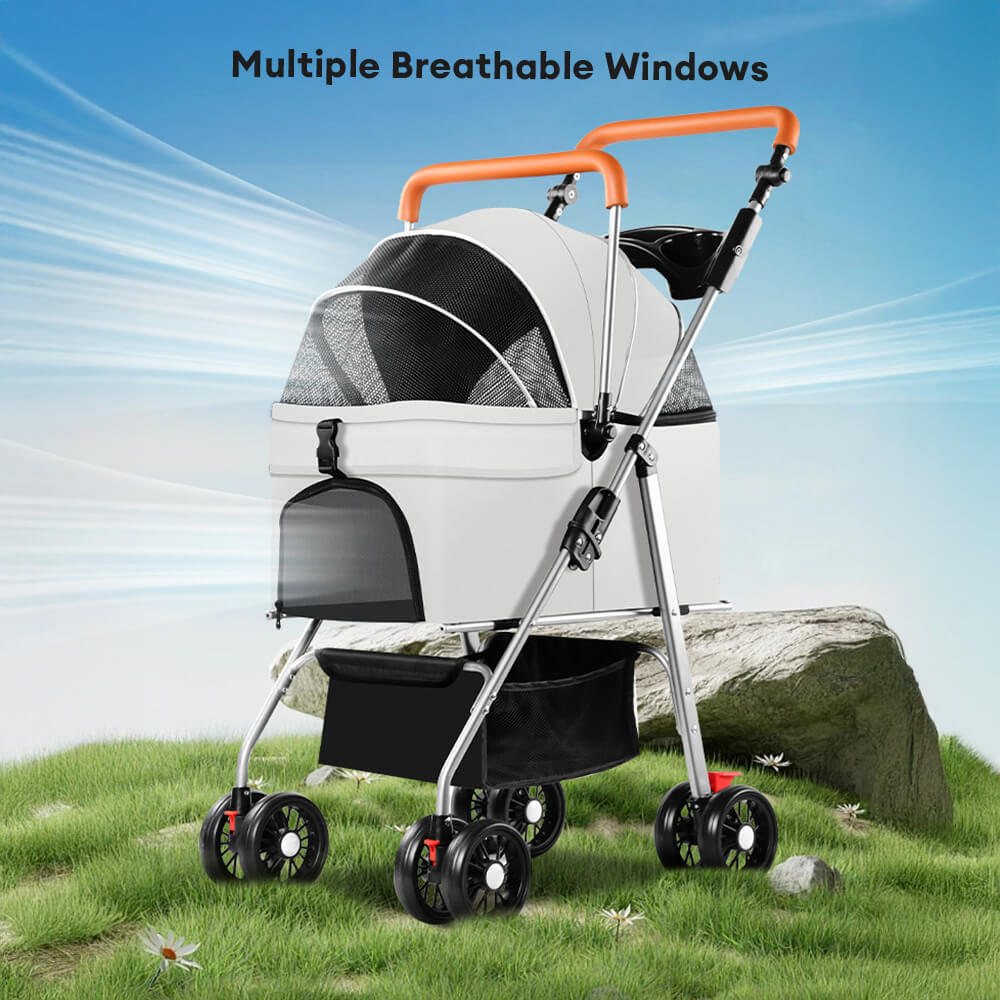 Outdoor Multifunctional Lightweight Foldable And Detachable Pet Stroller