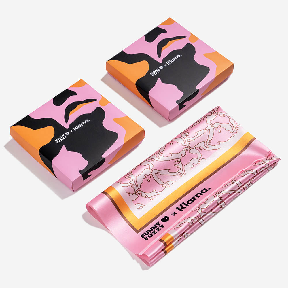 FUNNYFUZZY X Klarna Animal de compagnie et humain Foulard