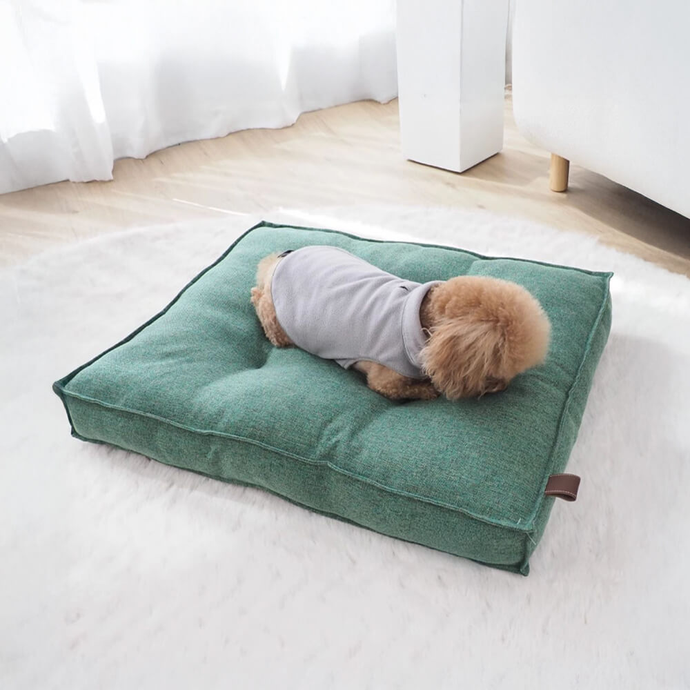 Rectangle Large Waterproof Washable Heavy-Duty Pillow Dog Bed