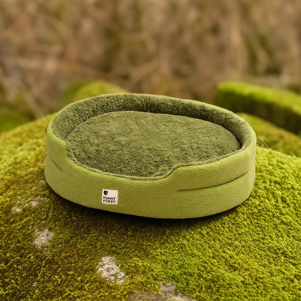 Fluffy Fleece Moss 2 in 1 Multifunction Comfort Dog Bed