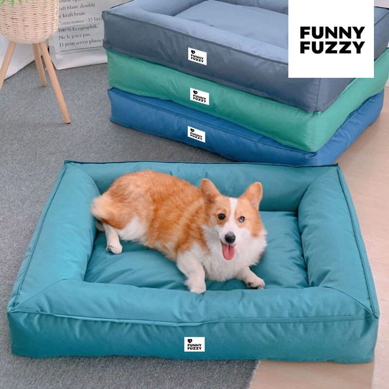 Cama para perros grande impermeable con soporte envolvente totalmente ortopédico