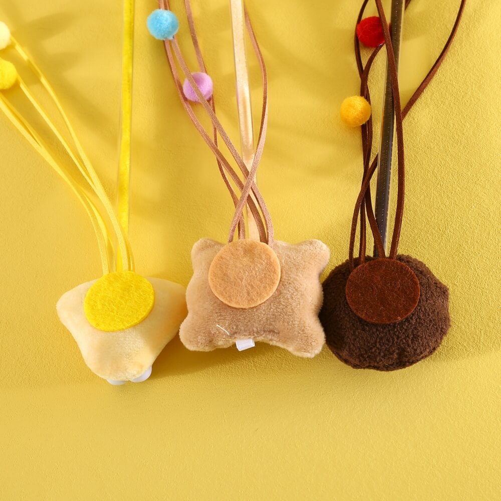 Funny Cookie Cat Teaser Stick Set