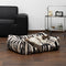 Artistic Faux Lambs Wool Warm Scratch-Resistant & Deep Sleep Comfort Large Dog Bed