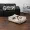 Artistic Faux Lambs Wool Warm Scratch-Resistant & Deep Sleep Comfort Large Dog Bed