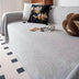 Breathable Woven Linen-Look Scratch-Resistant Throw Couch Cover