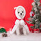 Christmas Santa Pet Cloak Warm Plush Dog Cape with Hat