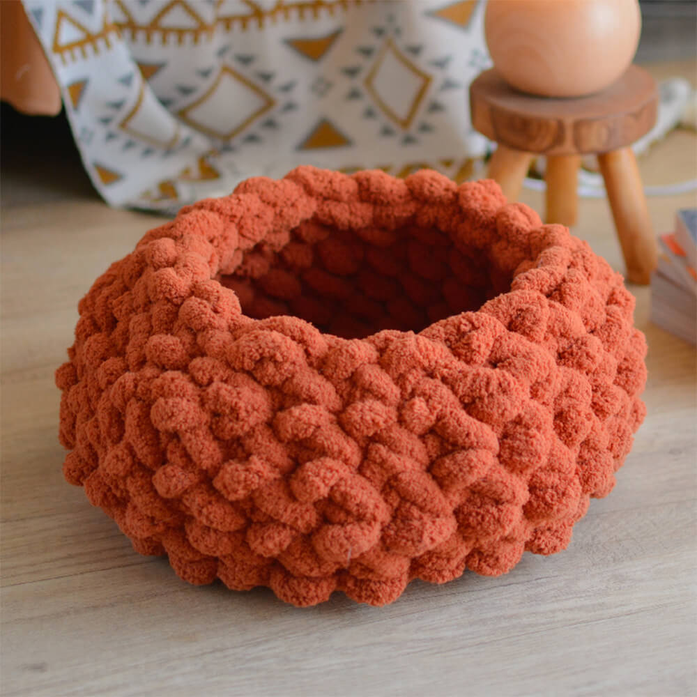 Chunky Handwoven Cozy Breathable Round Cat Nest Bed