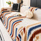 Colorful Color-Blocked Anti-Scratch Plush Sofa Protection Couch Cover