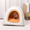 Cozy Enclosed Water-Repellent Washable Cat Cave Deep Sleep Dog Bed