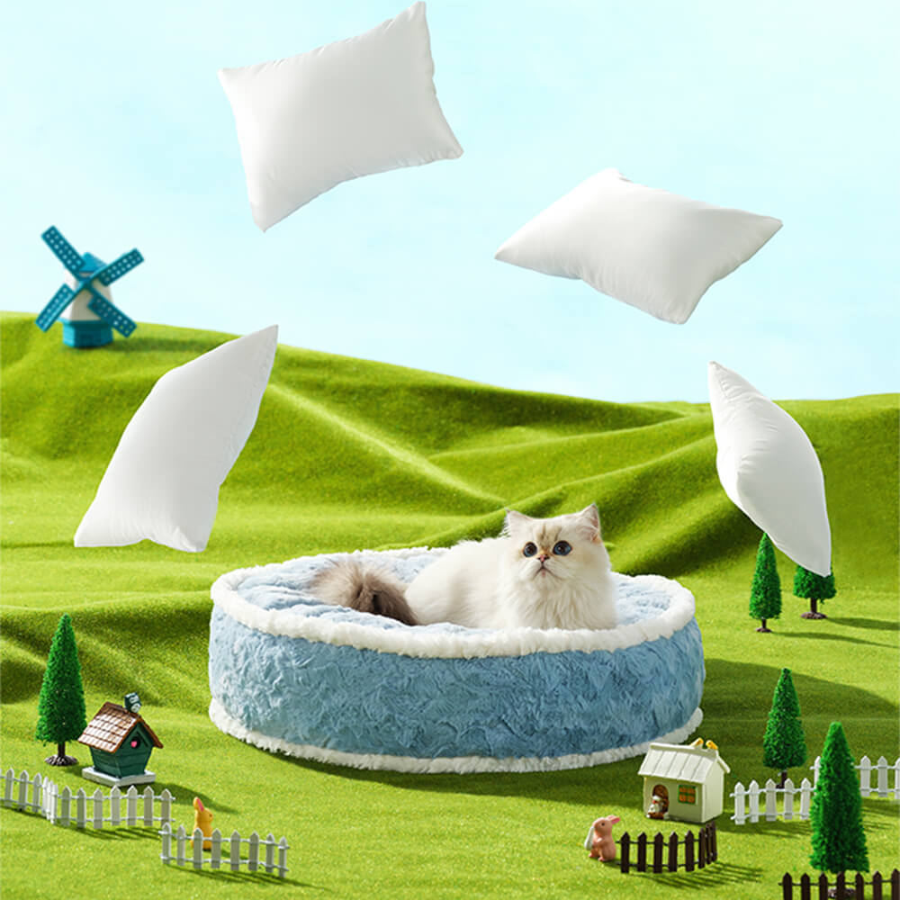 Cama para mascotas de felpa ultrasuave Cream Pie