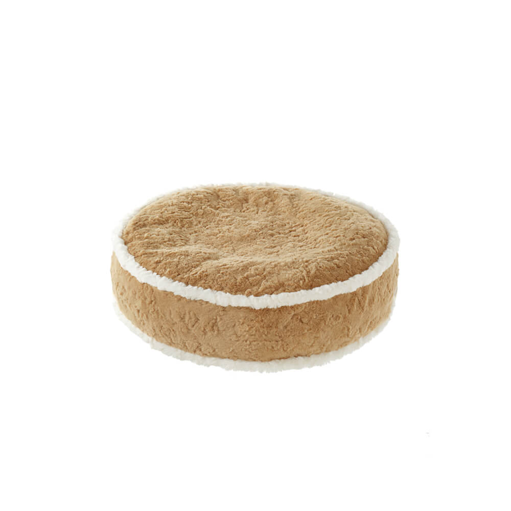 Cream Pie Ultra-Soft Plush Pet Bed