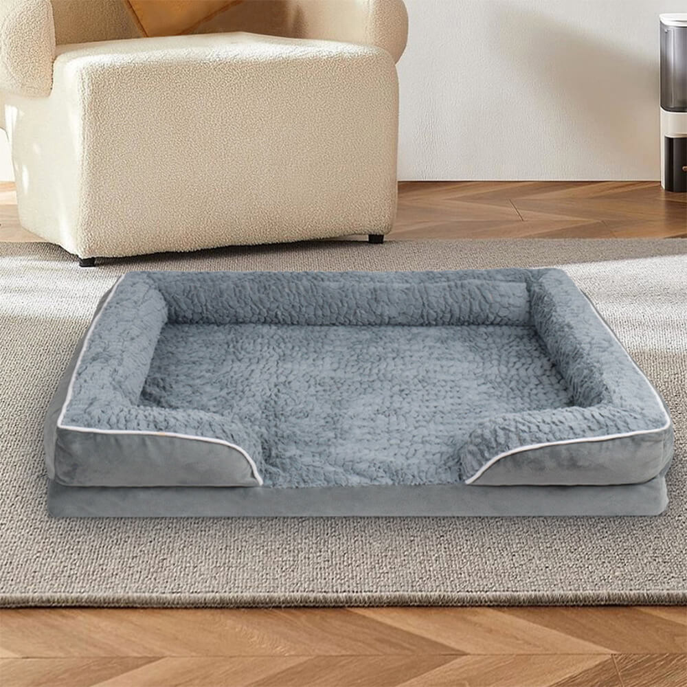 Detachable Waterproof Full Surround Support Orthopedic Dog Bed