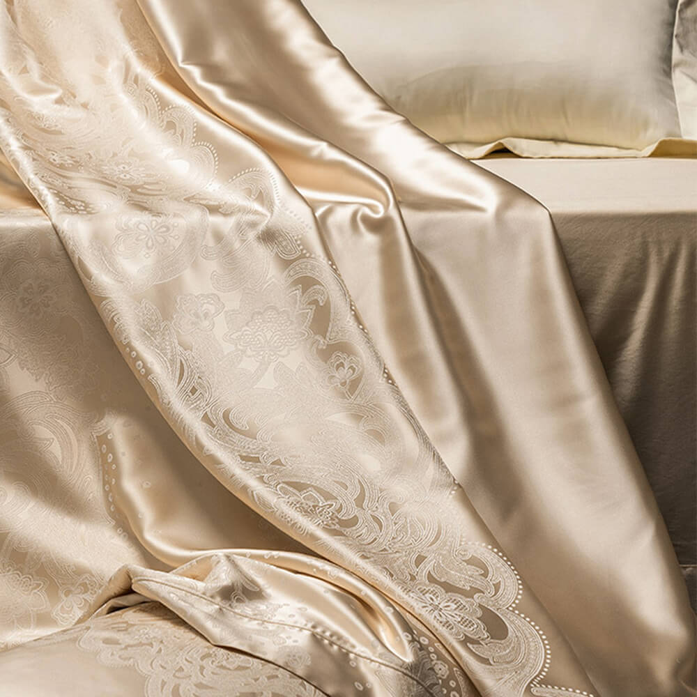 Elegant Luxury Silky High-Density Tencel Cotton Bed Sheet Set