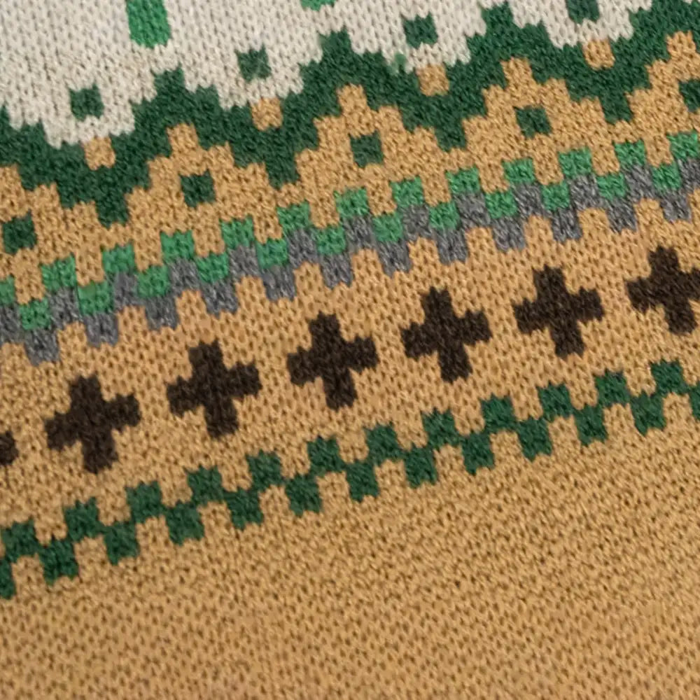 Fair Isle Vintage Pattern Dachshund And Small To Medium-Sized Dog Sweater