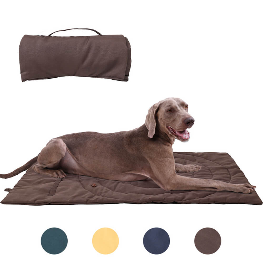 Estera portátil impermeable plegable para asiento de coche para perros, estera para acampar para perros