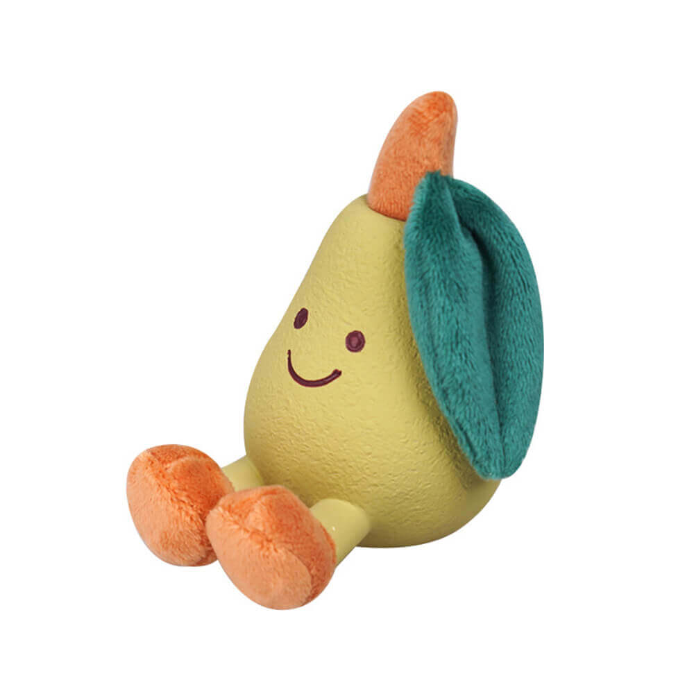 Latex Fruit Plush Squeaky Dog Toy Teeth Cleaning Toy