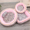 Pink Leopard Print Removable And Washable All-Season Princess Pet Bed